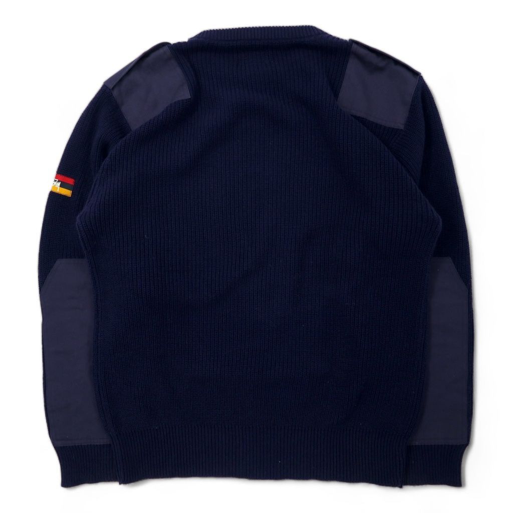 stussy 90年代 ミリタリー コマンド ニット セーター L ネイビー