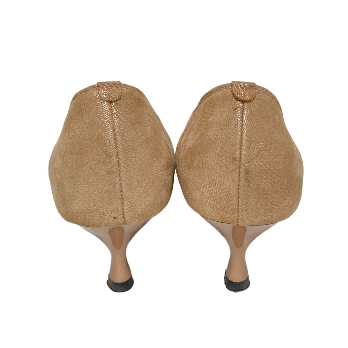 【極美品】銀座かねまつ 23.5㎝ パンプス レザー ピンクベージュ 極美品】銀座かねまつ 23.5㎝ パンプス レザー ピンクベージュ