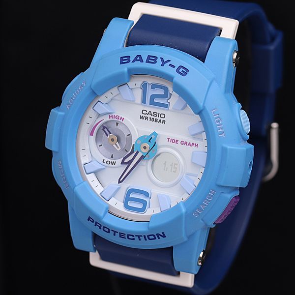 稼働 カシオ G-SHOCK ベイビージー プロテクション WR10BAR QZ BGA-180 