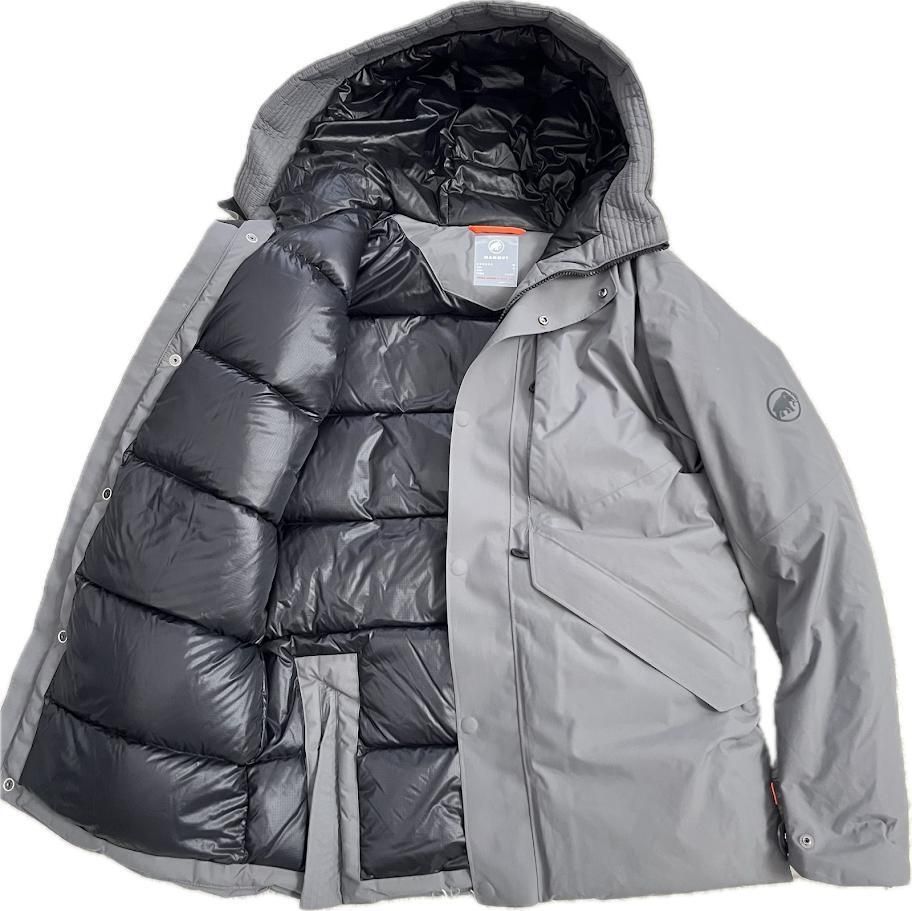 MAMMUT Floeberg HS Thermo Hooded Coat AF Men マムート フローバーグ ハードシェル サーモフーデッドコート AF グレー L 2レイヤー構造