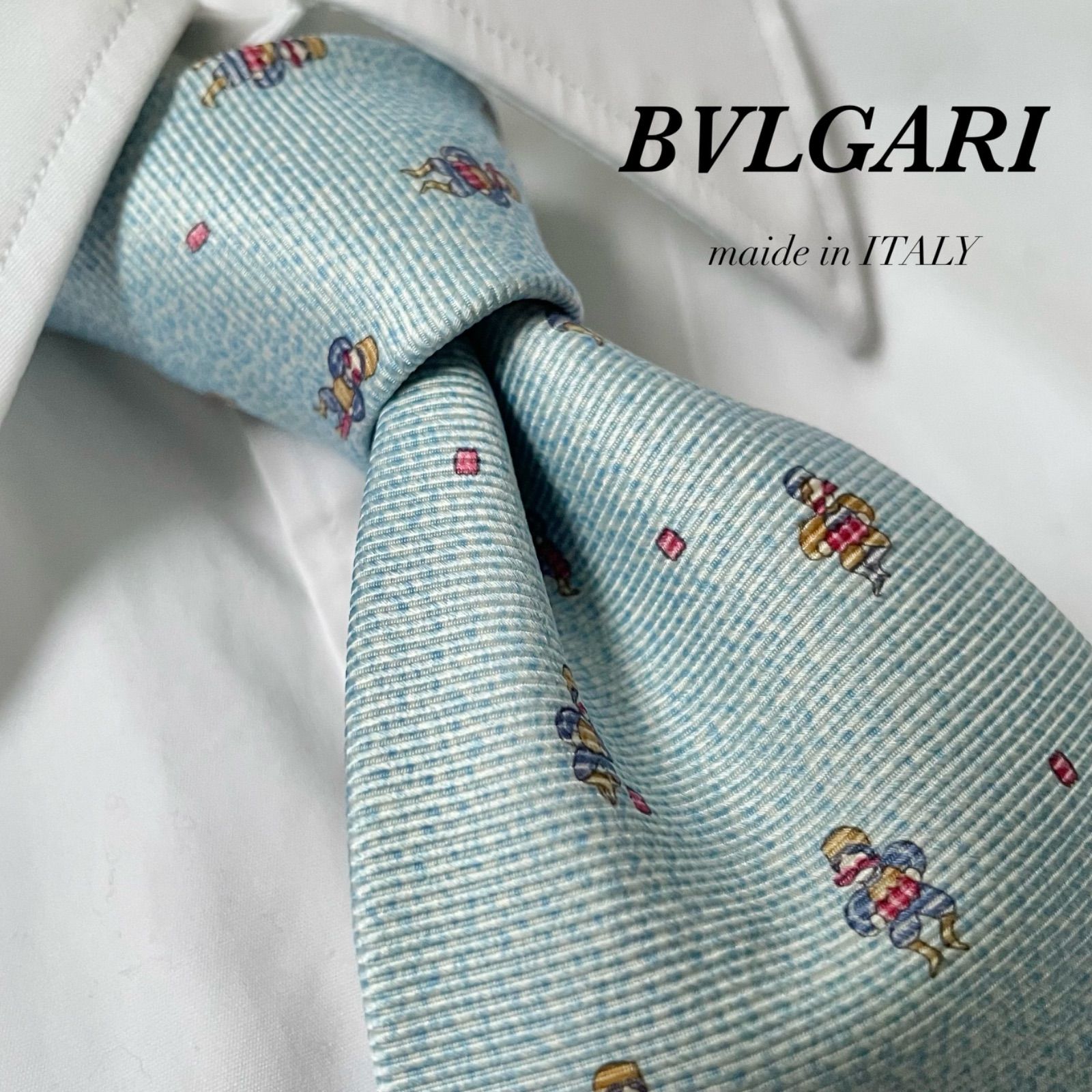 ブルガリ BVLGARI ネクタイ セッテピエゲ イタリア製