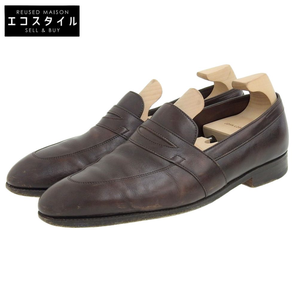 JOHN LOBB ジョンロブ ミュージアムカーフ アドレイ ローファー シューズ メンズ ブラウン 8 8
