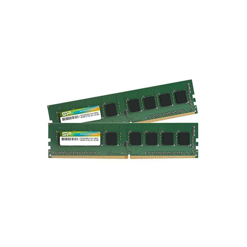 シリコンパワー デスクトップPC用 メモリ DDR4 2133 PC4-17000 8GB x 2枚 (16GB) 288Pin 1.2V CL15 SP016GBLFU213B22