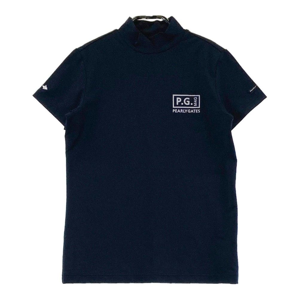 サイズ：1 PEARLY GATES パーリーゲイツ 2023年モデル ハイネック 半袖Tシャツ  ホワイト系 [240101415477] ゴルフウェア レディース ストスト サイズ：1 PEARLY GATES パーリーゲイツ 2023年モデル