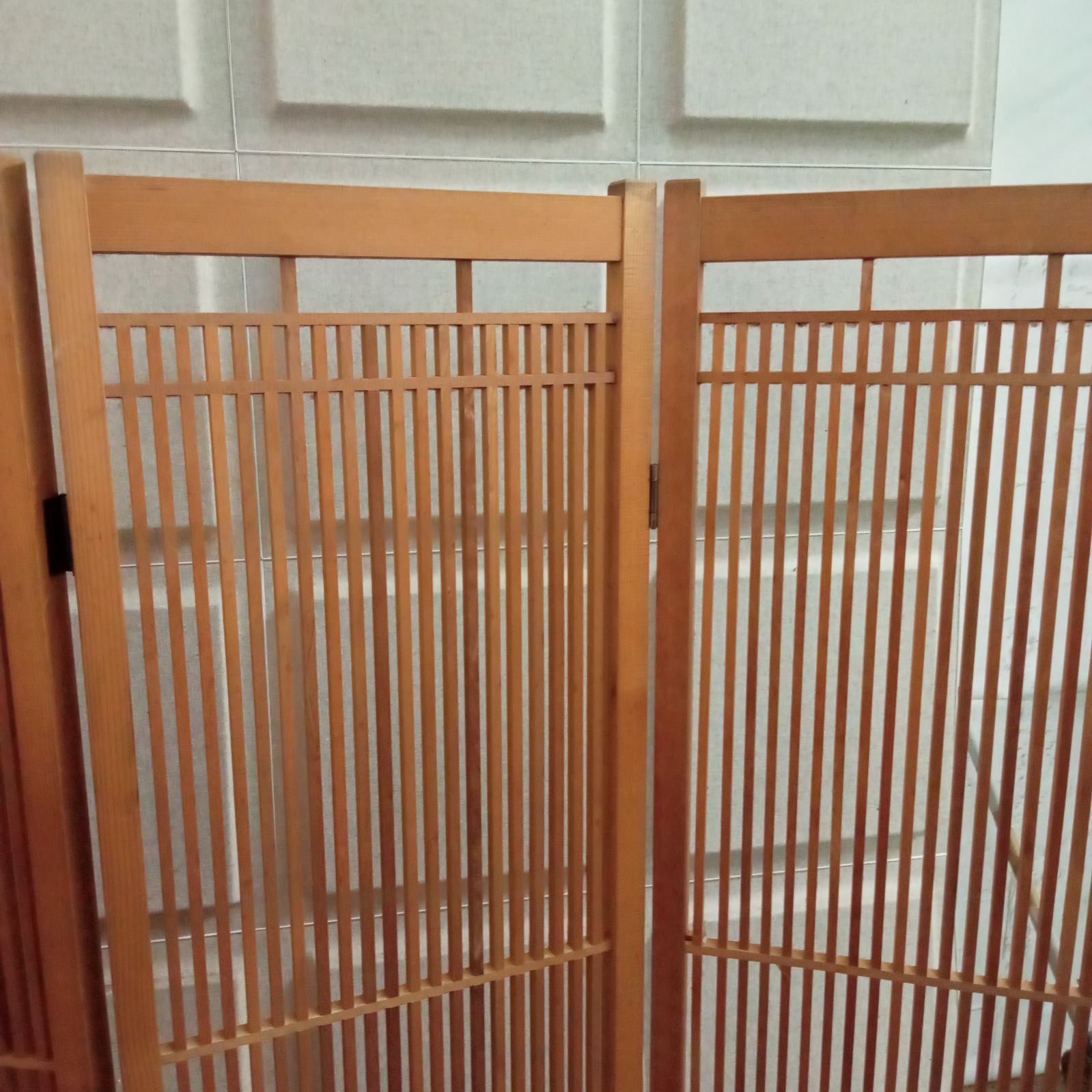 昭和レトロ 木製 竹細工 4連 パーテーション 間仕切り 仕切り レトロ 昭和レトロ 4連 ラタンパーテーション 間仕切り パーティション
