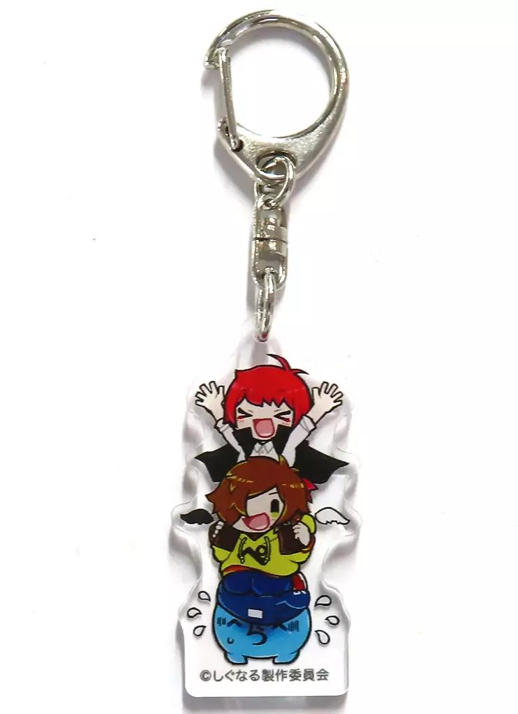 中古】キーホルダー 赤髪のとも＆ぺいんと＆らっだぁ アクリル