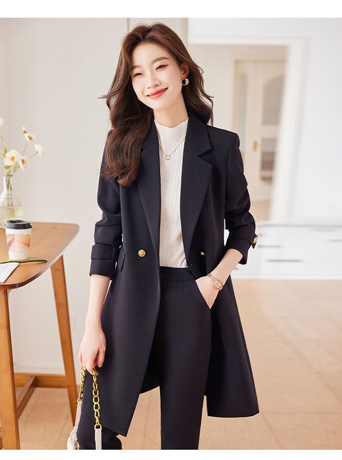セットアップ スーツ レディース フォーマル スーツ パンツスーツ フォーマル 通勤 セレモニー ビジネススーツ ロングテーラードジャケット&ワイドパンツ 2点セット 入学式 卒業式 入園式 卒園式 着痩せ 通勤 オフィス ビジネス ママ xishi29