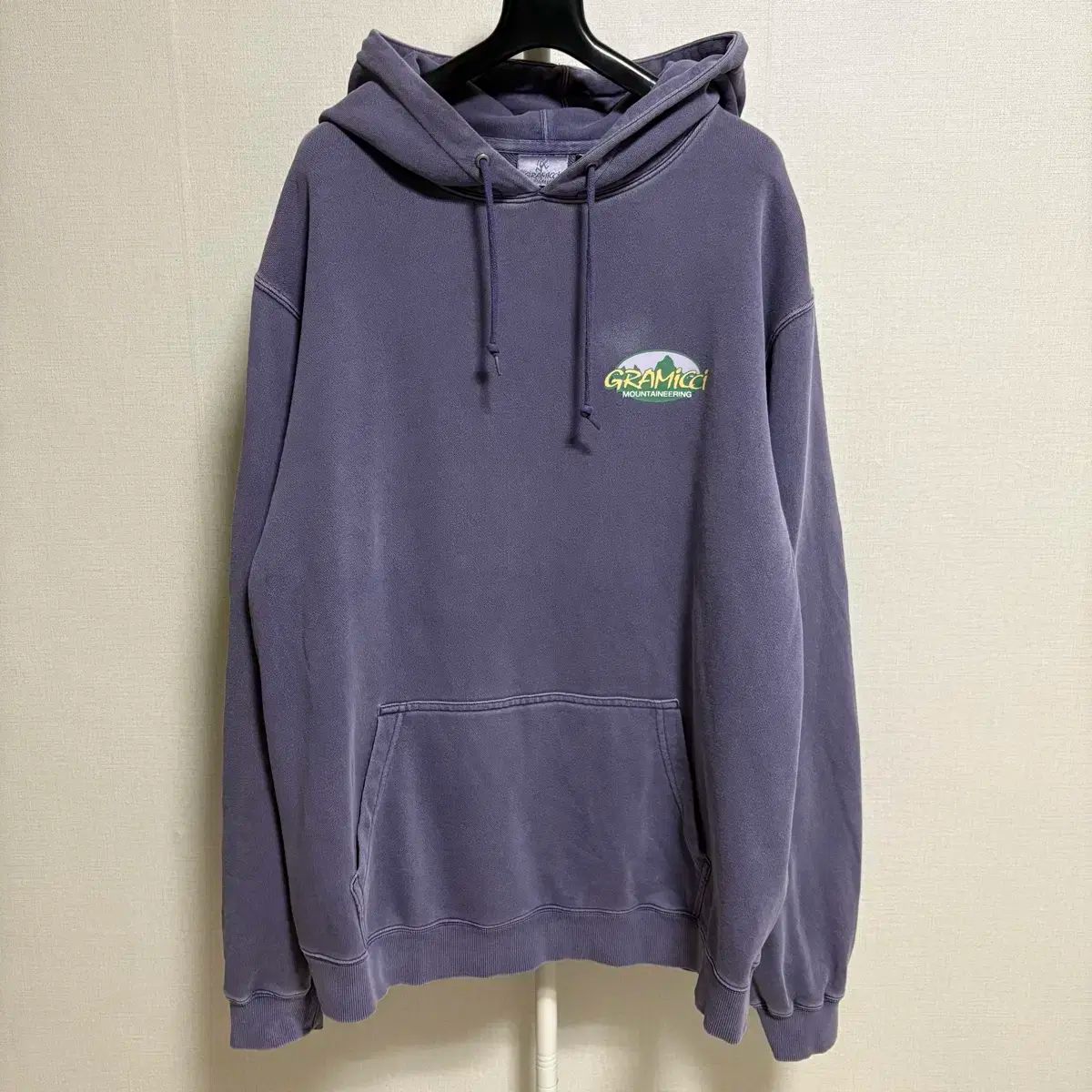 GRAMicci グラミチ 登山 PIGMENT ピグメント フード付きTシャツ ビンテージパープル M