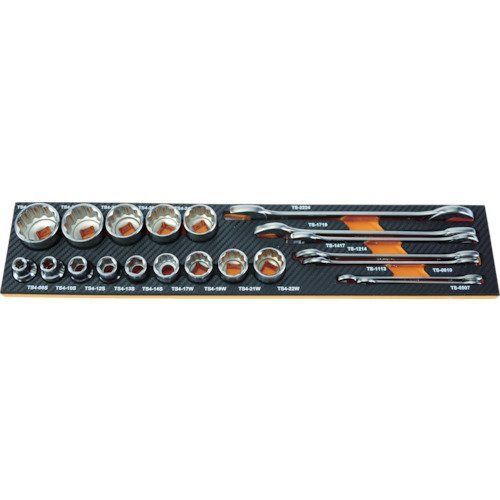 右側1段目用 TRUSCO(トラスコ) EVAフォーム 黒Xオレンジ 3段式工具箱用 TPT55SF1