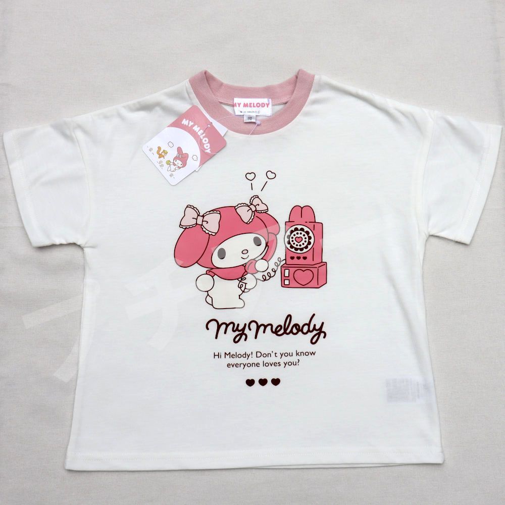 サンリオ 半袖 Tシャツ マイメロ 100 マイメロディ 221202415 ホワイト 