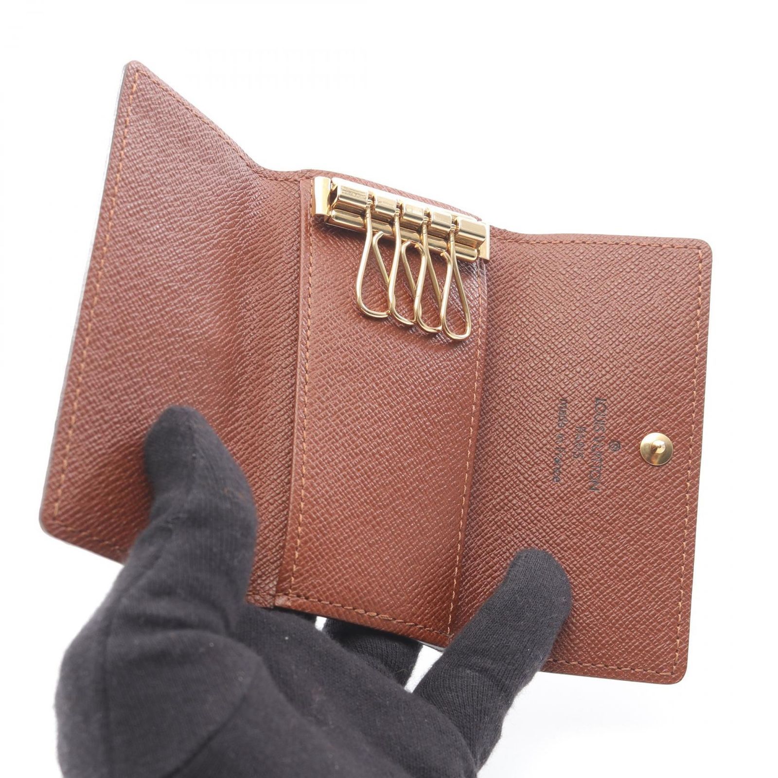 ルイヴィトン LOUIS VUITTON ミュルティクレ4 4連キーケース タイガレザー 【mo】【中古】 ルイヴィトン Louis Vuitton モノグラム ミュルティクレ4 M62631 4連