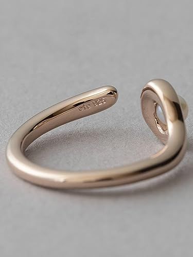 美品 ete エテ パール リングカフ シルバー925 ゴールド 13号 パール リングカフ（リング）｜ete（エテ）のファッション通販