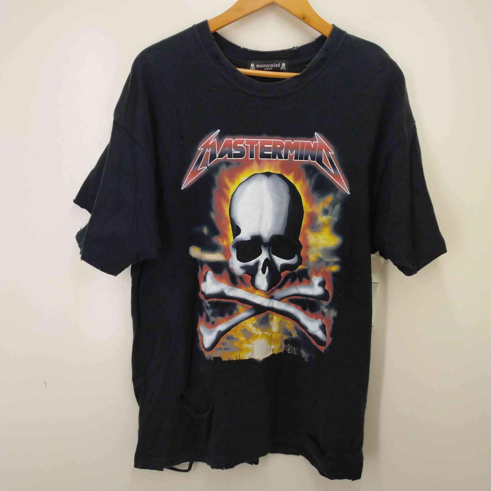 マスターマインド mastermind JAPAN FLAME SKULL TEE スカルプリントT