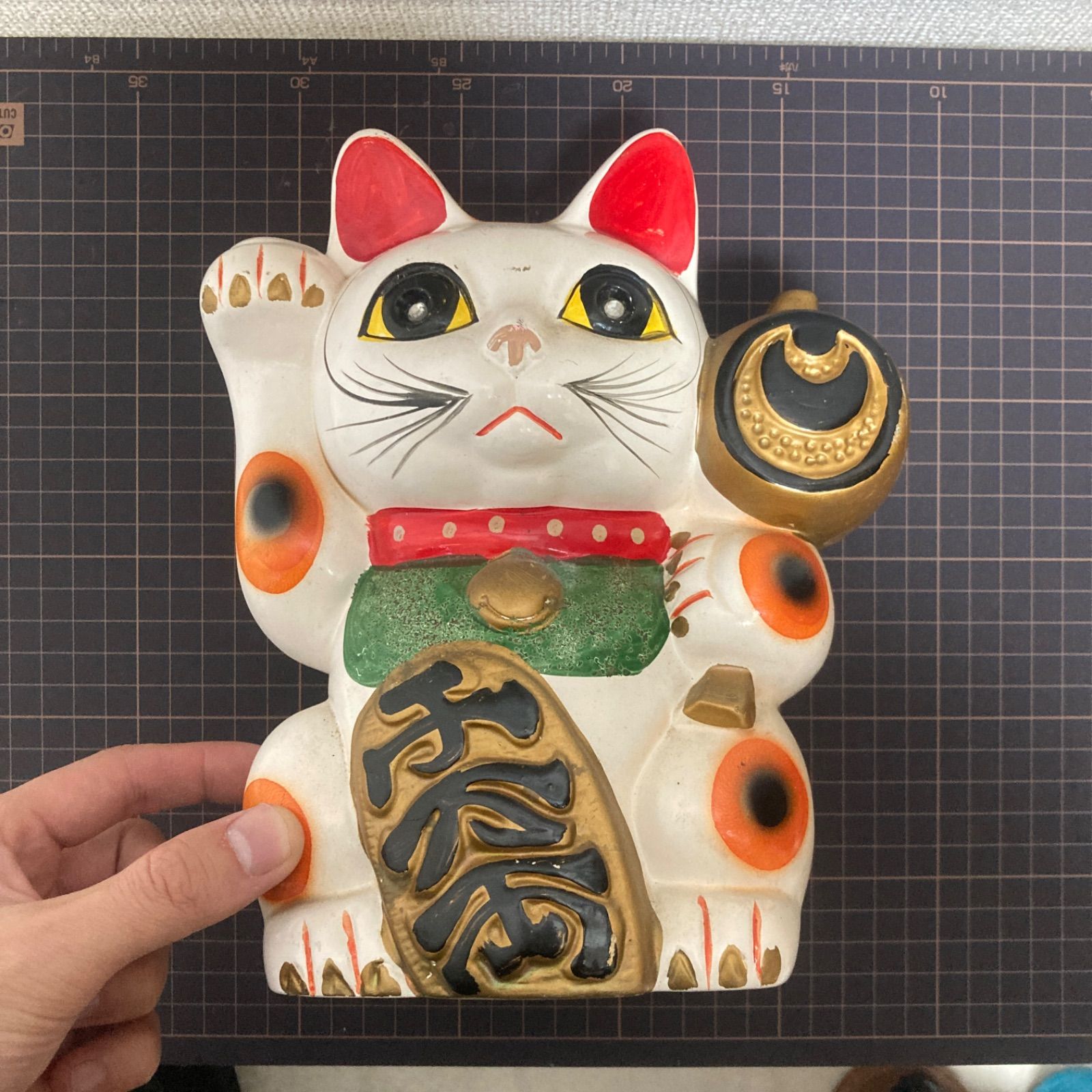 招き猫置物金運招き猫昭和レトロ|mercariメルカリ官方指定廠商|Bibian