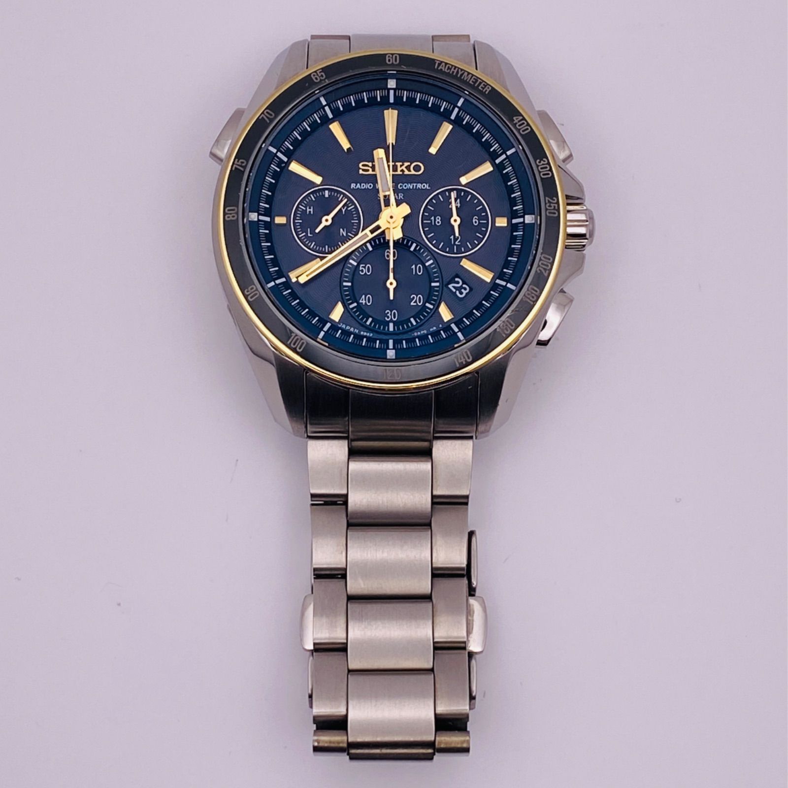 T276）良品 稼動品 SEIKO セイコー 電波ソーラー BRIGHTZ ブライツ クロノグラフ TITANIUM SAGA164 8B82-0AN0  人気 時計 メンズ ユニセックス - メルカリ