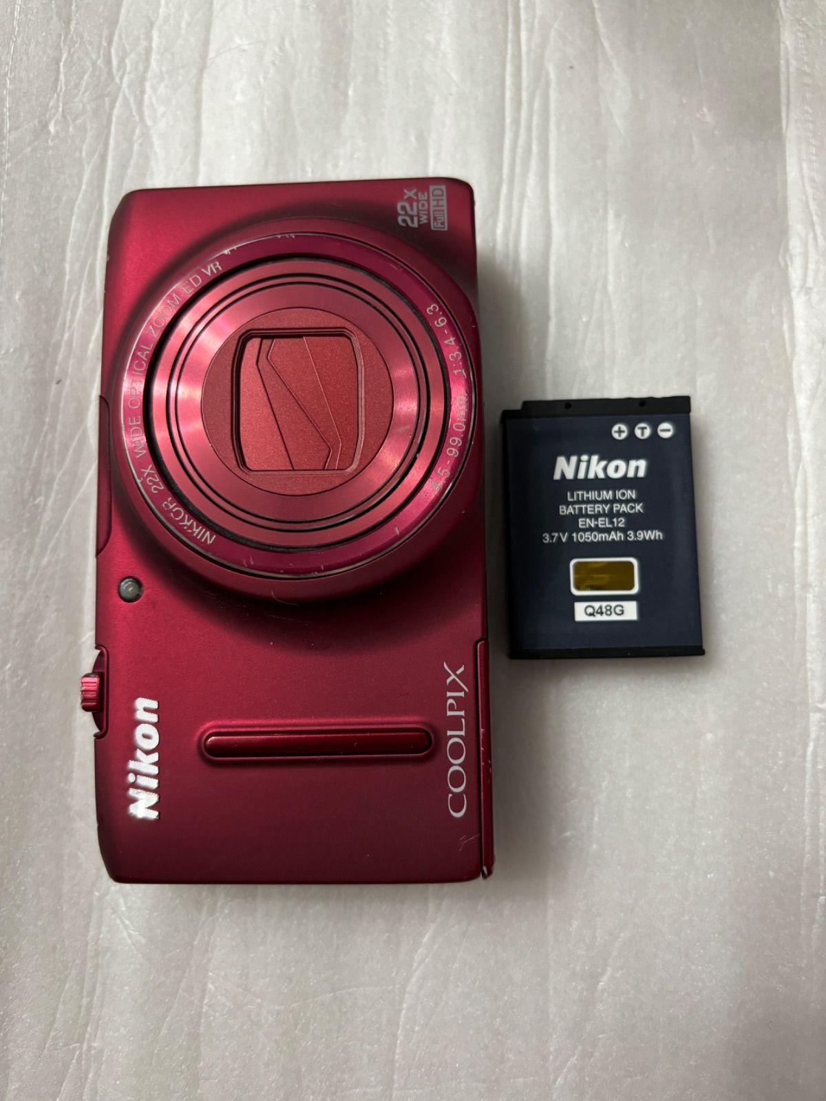 完動品!! デジタルカメラ NIKON COOLPIX S9500 レッド - メルカリ