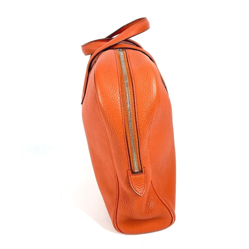 HERMES エルメス ボストンバッグ 青xオレンジx白 4500324A0070