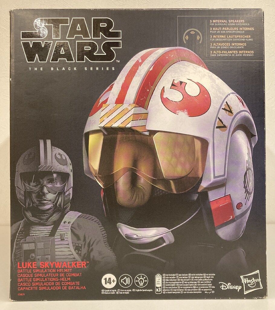 HASBRO BATTLE SIMULATION HELMET LUKE SKYWALKER 1/1スケール