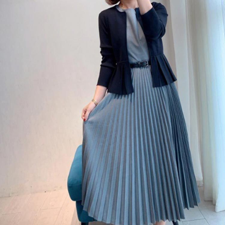 卒業式 母 入学式 フォーマルスーツ 2点セット 結婚式 黒 上品 母親 スーツ レディース ワンピーススーツ セットアップ 七五三082005