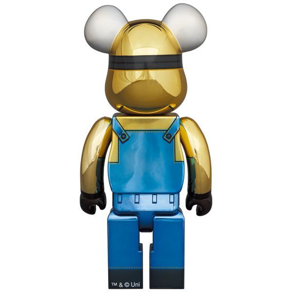 MEDICOM TOY BE@RBRICK DAVE CHROME Ver. 100% & 400% ミニオン