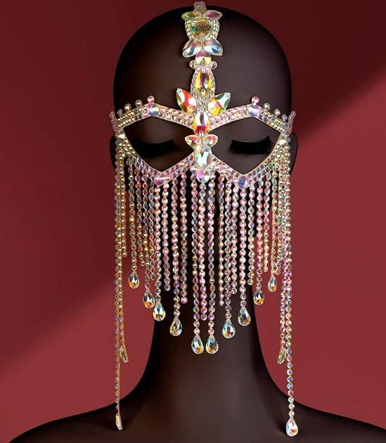 本日特価 フェイス ベール チェーン ベリーダンス ハンドメイド オーダーメイド 【通販激安】