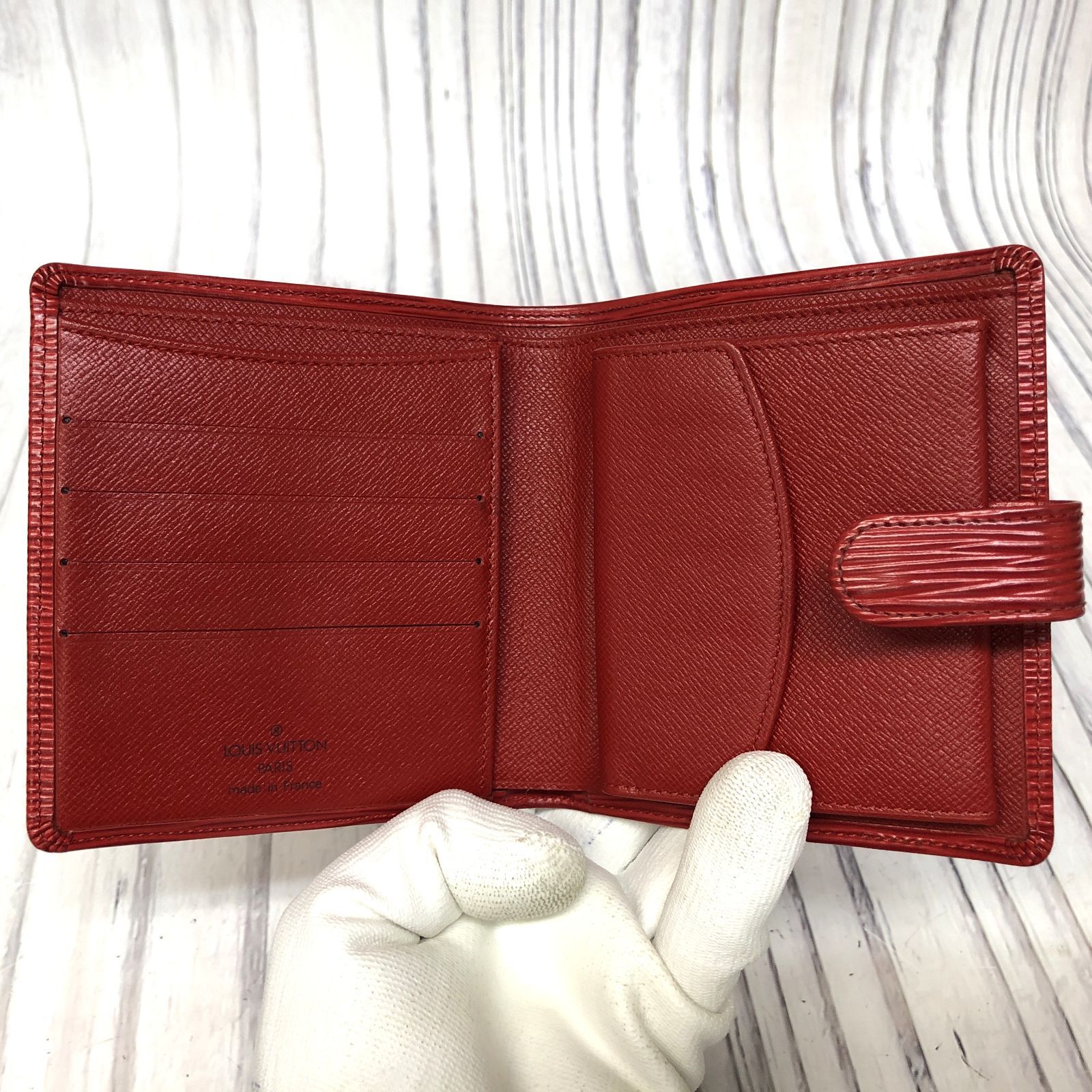 新品　ルイヴィトン　エピ　 財布　ポルト　ビエ コンパクト　レッド　赤 楽天市場】【財布】LOUIS VUITTON ルイ ヴィトン エピ ポルト