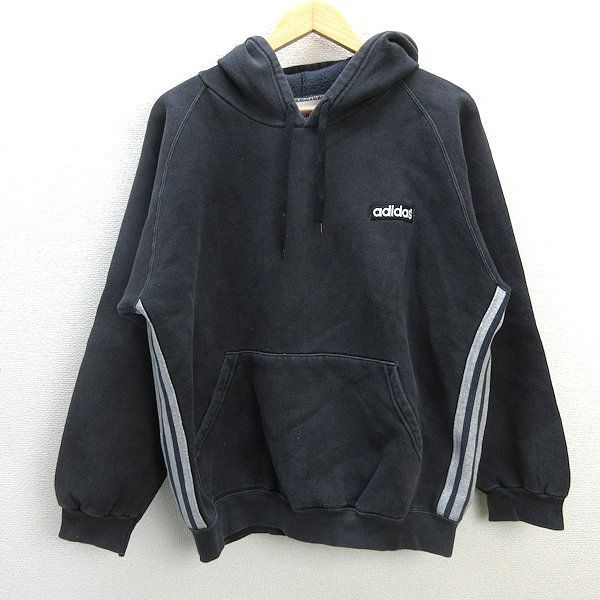 k□80-90s/USA製□アディダス/adidas プルオーバーパーカ