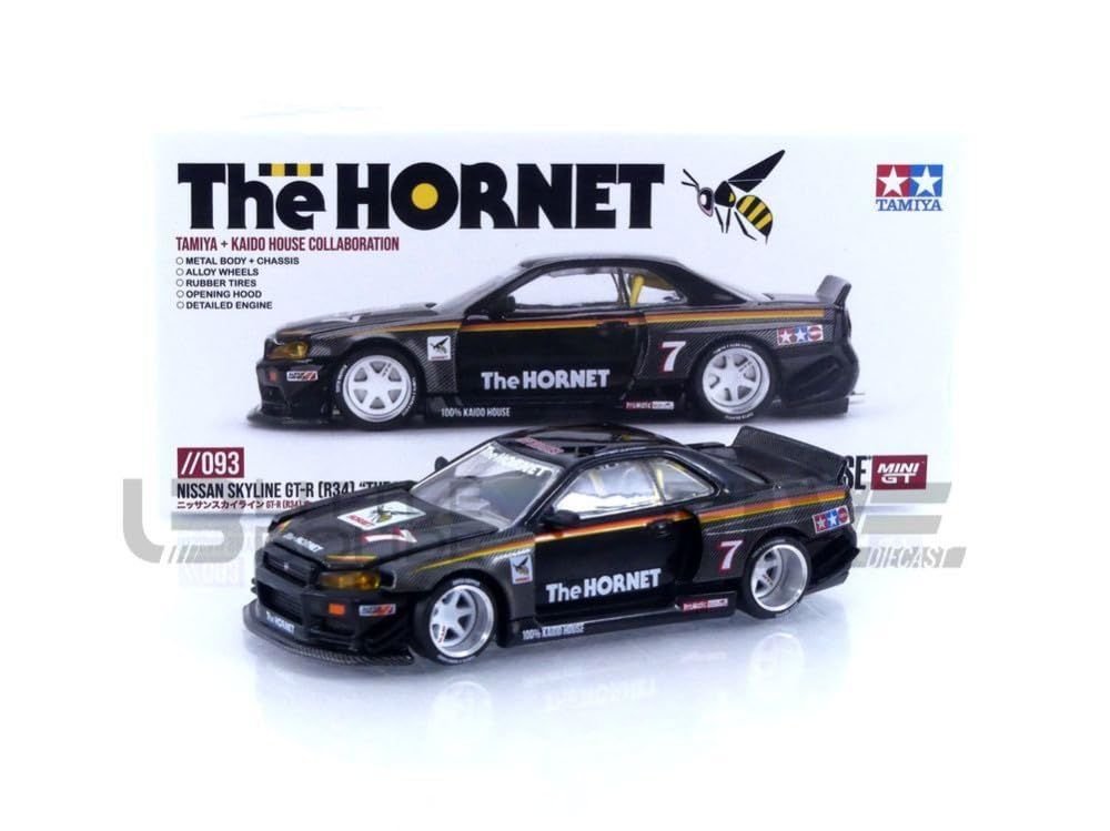 ミニGT 街道ハウス　日産スカイライン GT-R R34　タミヤ　ホーネット Amazon | 1/64 MINI GT TAMIYA x KAIDO HOUSE タミヤ 街道ハウス