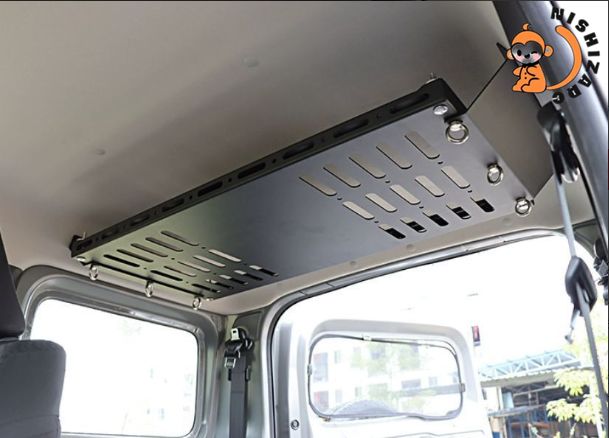 ジムニー JB74 19-24年 室内天井キャリア 強化タイプ 展開式テーブル付き キャンプ収納 アウトドア ラック