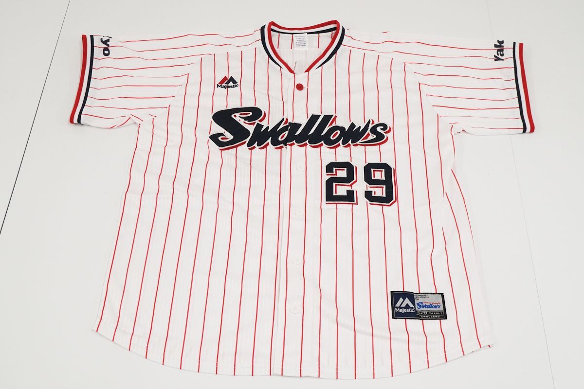 MAJESTIC 東京ヤクルトスワローズ 小川泰弘 ユニフォーム L MAJESTIC 東京ヤクルトスワローズ グッズ 小川泰弘 レプリカ