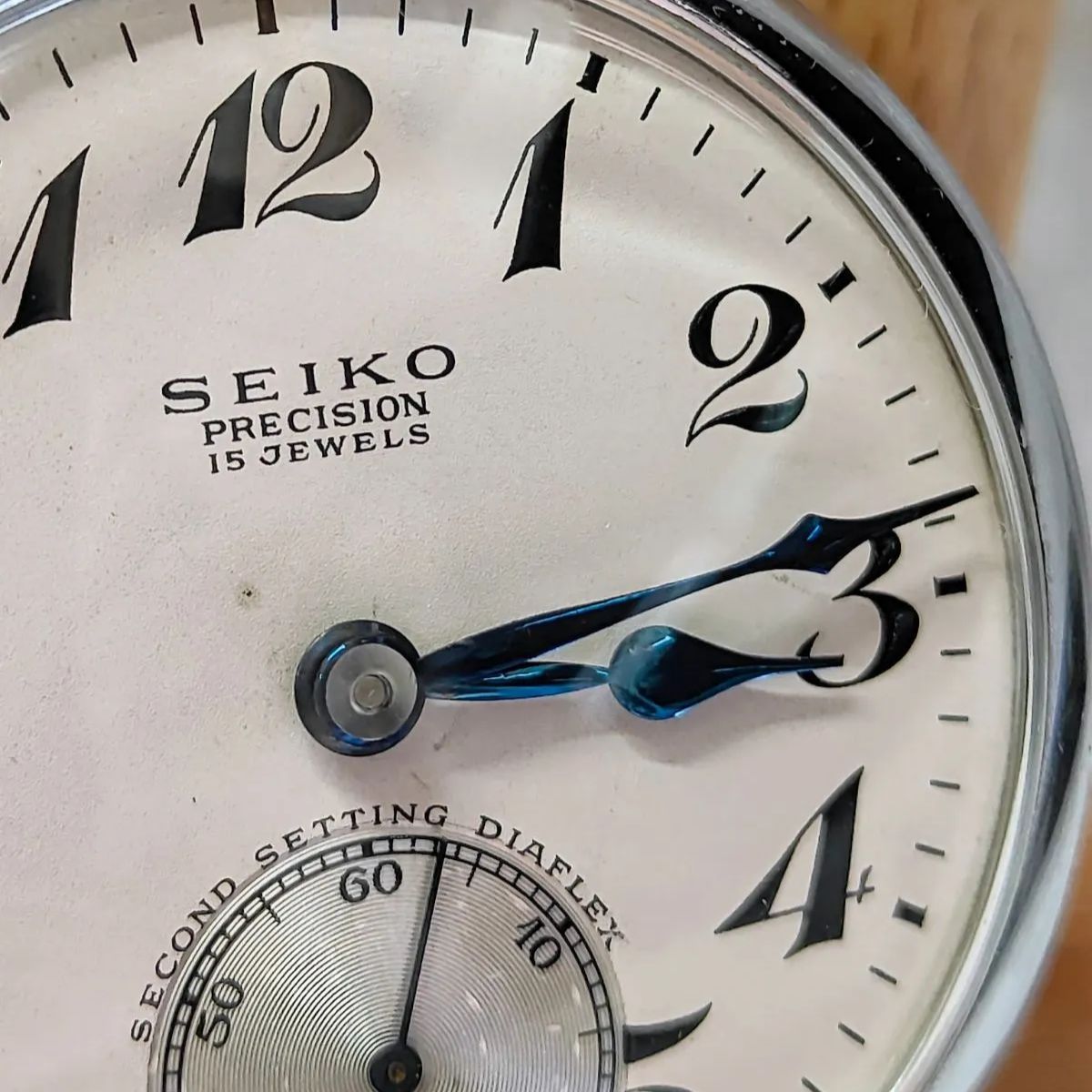 希少 1962年 稼働 美品】SEIKO セイコー 懐中時計 PRECISION 15石 秒 