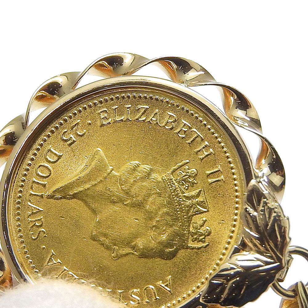 本物保証】 新品同様 1/4オンスコイン ペンダントトップ 9.7g K24YG K18YG ナゲット金貨 エリザベス2世 ノーブランド No  brand - メルカリ