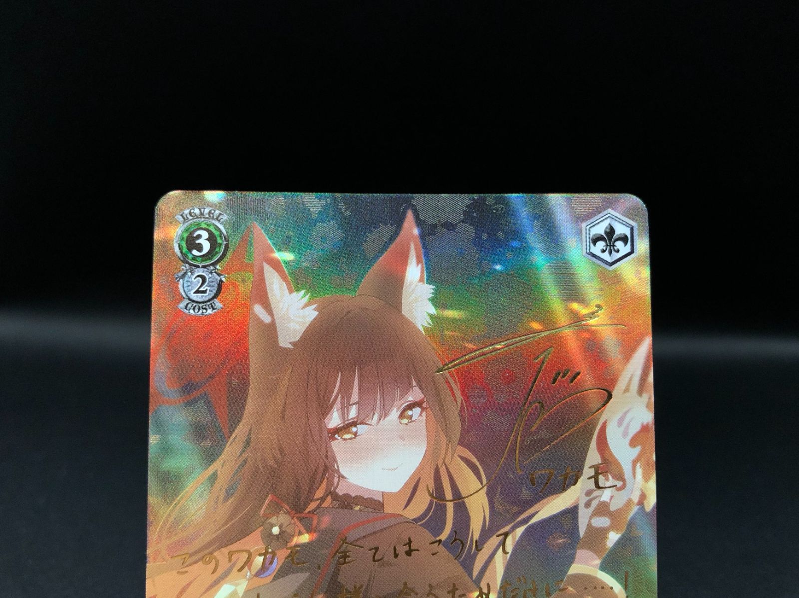 狐坂ワカモ BAV/W112-041SP 金箔押しサイン入り ブルーアーカイブ