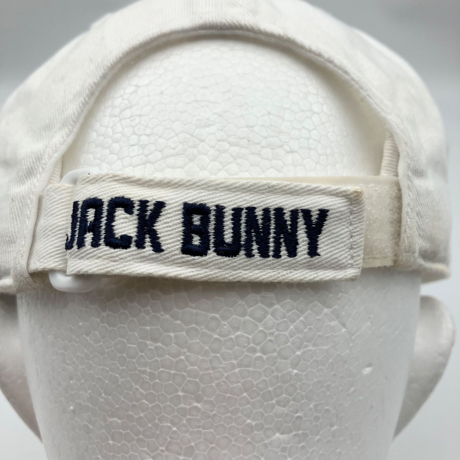 Jack Bunny!! ジャックバニー ゴルフ キャップ 帽子 ロゴ 刺繍 ホワイト 白 レディース SG149-24