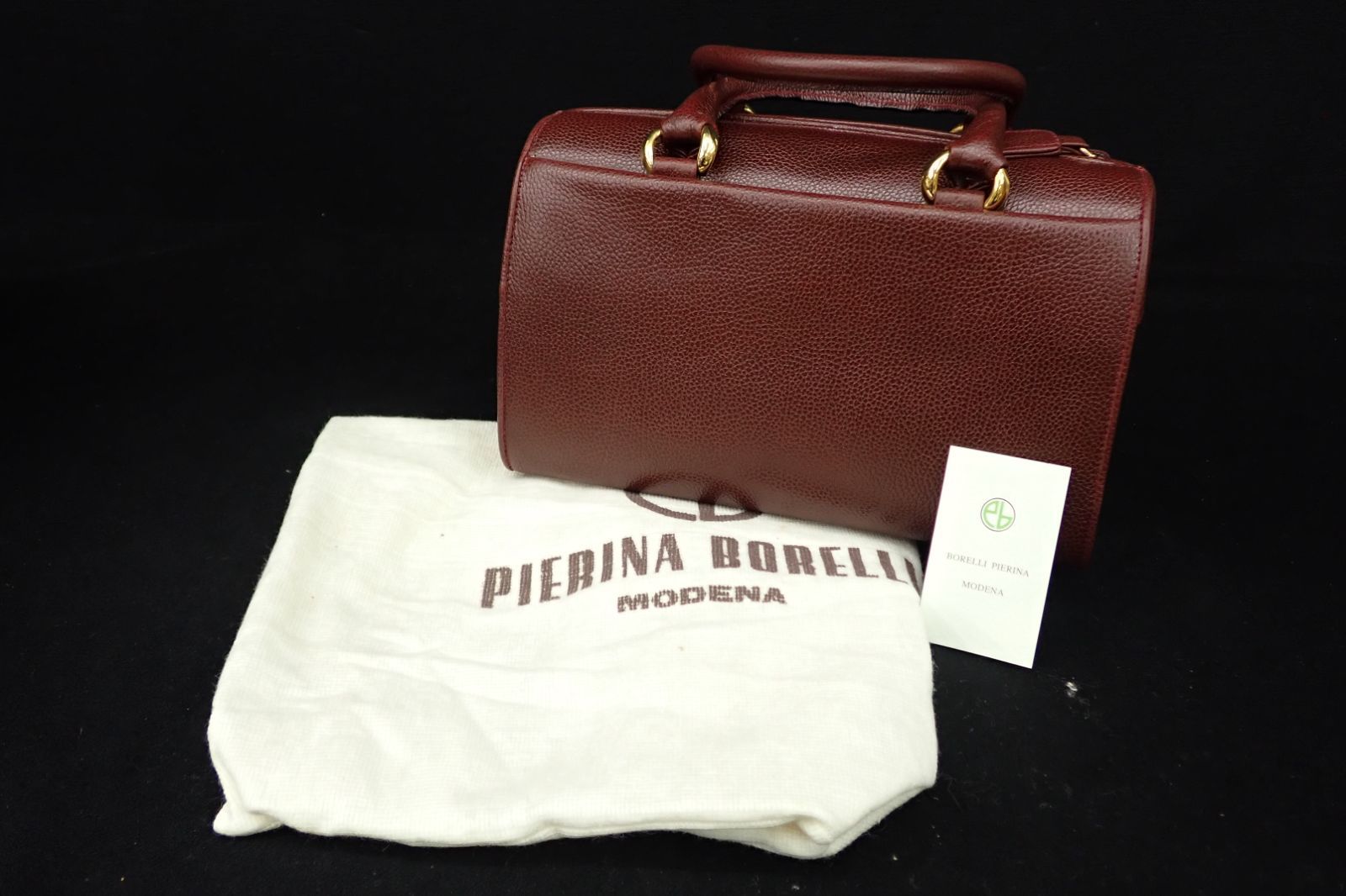 バッグ31 BORELLI PIERINA MODENA ハンドバッグ/ワインレッド 
