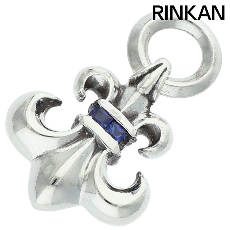 クロムハーツ BS FLUER CHARM A B|SAP|BSフ チャーム アフターブルーサファイア チャーム|シルバーネックレストップ メンズ