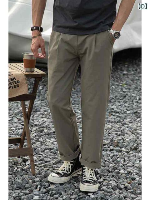 S メンズ ファッション 服 男性用 オシャレ シンプル 大人 かっこいい 大きいサイズ ストリート 紳士服 マウンテン スタイル レトロ 速乾 冷感 ストレッチパンツ アウトドア スポーツ カジュアル パンツ 薄手 夏