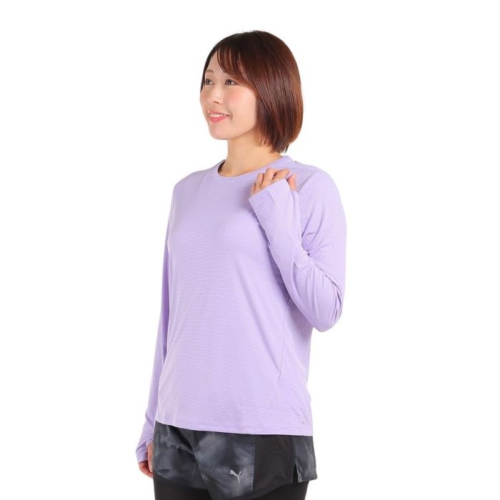 【新品・2営業日で発送】PUMA プーマ RUN_FAVORITE_LS_Tシャツ_W (523698) 色 : VIVID_VIOLET サイズ : XL 