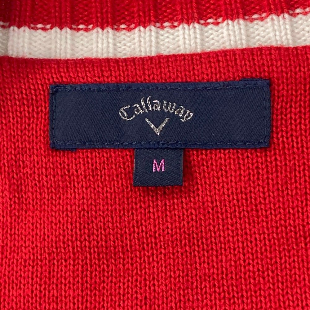 Callaway - 新品☆キャロウェイ Callaway 　Vネックセーター 　Ｍ　レッドレーベル Callaway キャロウェイ ゴルフ ウェア Vネック ニット セーター