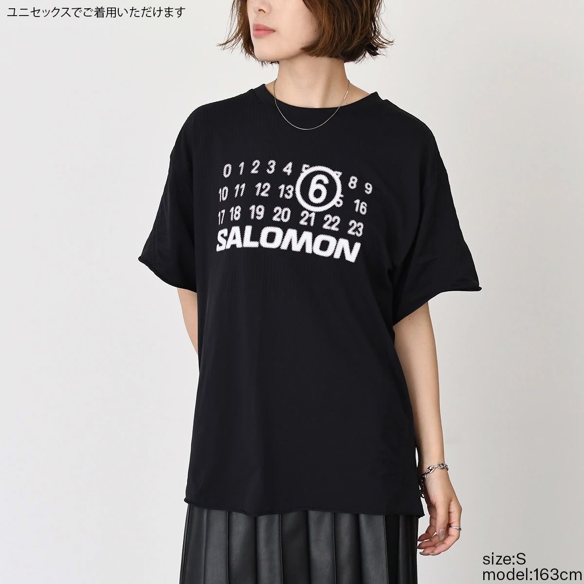 MM6 エムエムシックス Tシャツ・カットソー S 黒 エムエムシックス 