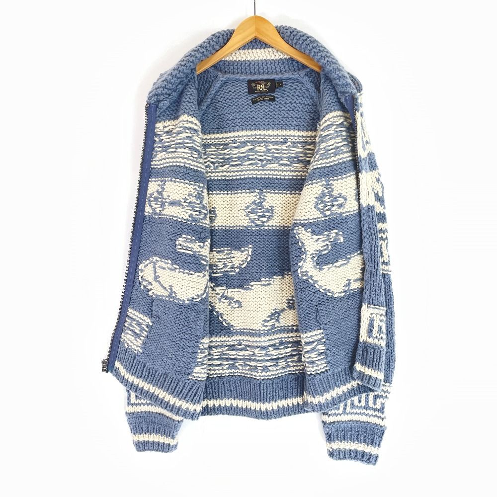 RRL ダブルアールエル 【美品】HAND KNIT クジラ カウチンニット XL 