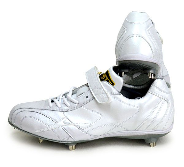 zett ゼット 金具スパイク プロステイタスWH 野球 ソフトスパイク 金具埋め込み 23SS BSR2979WH-1111 ホワイト ホワイト