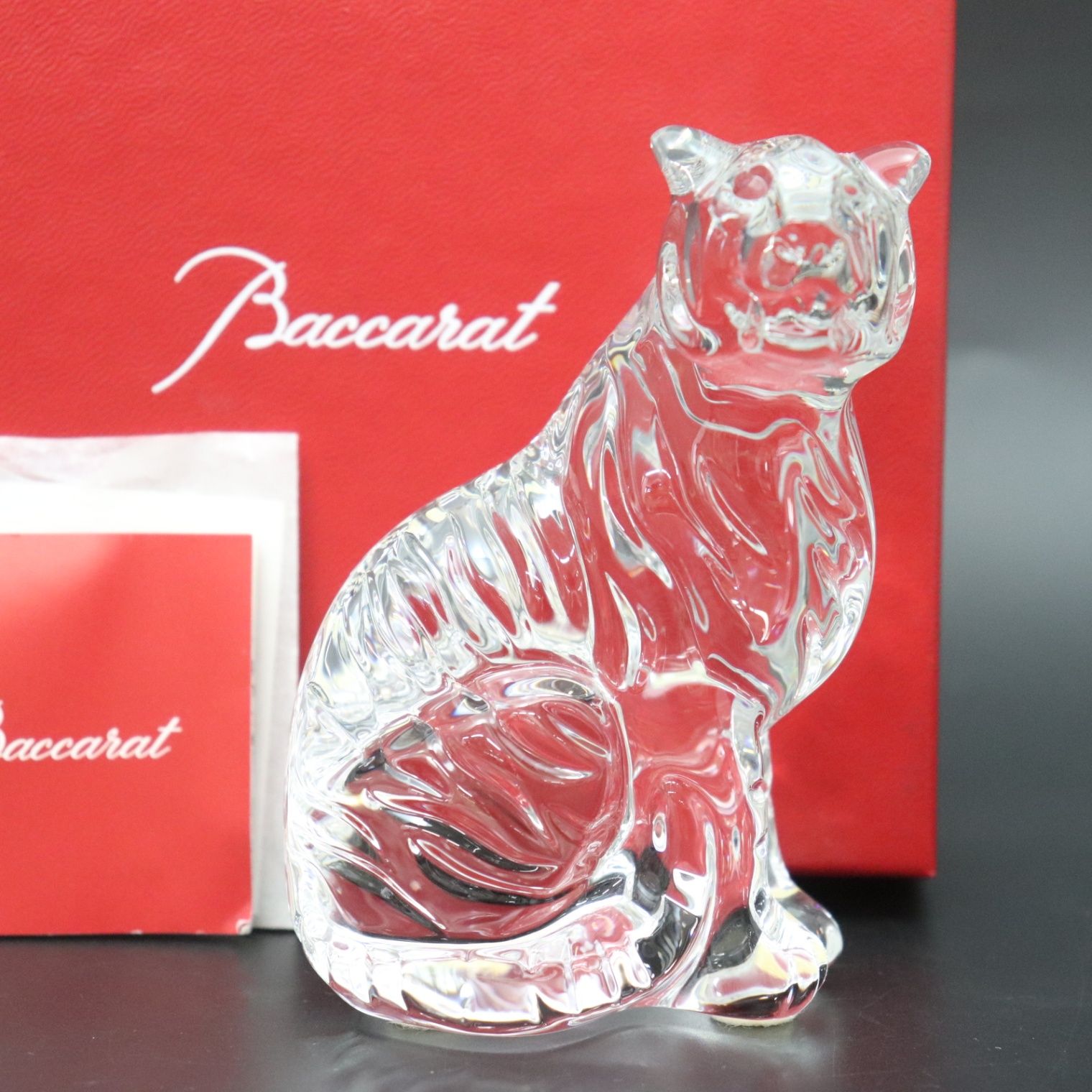 Baccarat　バカラ　オブジェ　虎 バカラ 【名入れ可有料】バカラ Baccarat クリスタル フィギュア