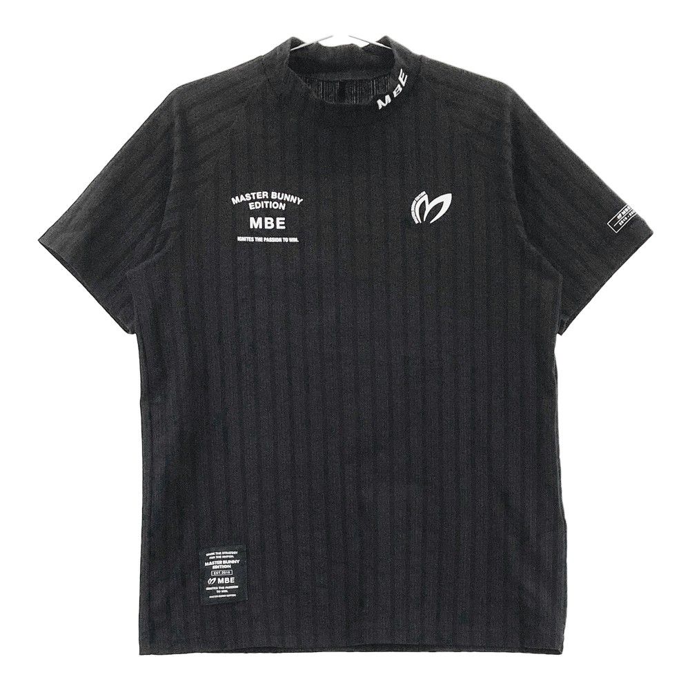 サイズ：6 MASTER BUNNY EDITION マスターバニーエディション  モックネック 長袖Tシャツ  ブラック系 [240101503381] ゴルフウェア メンズ ストスト MASTER BUNNY EDITION マスターバニーエディション モックネック