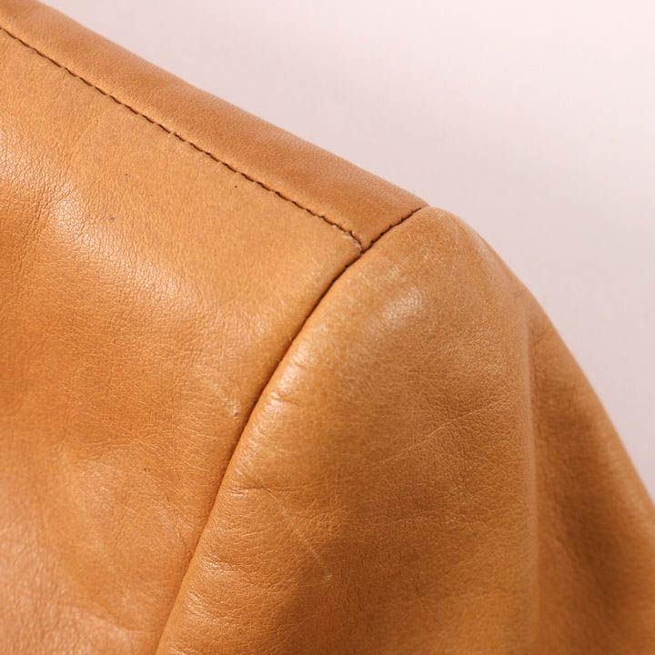 23区 レザージャケット 本革 牛革 ボタン 革ジャン アウター