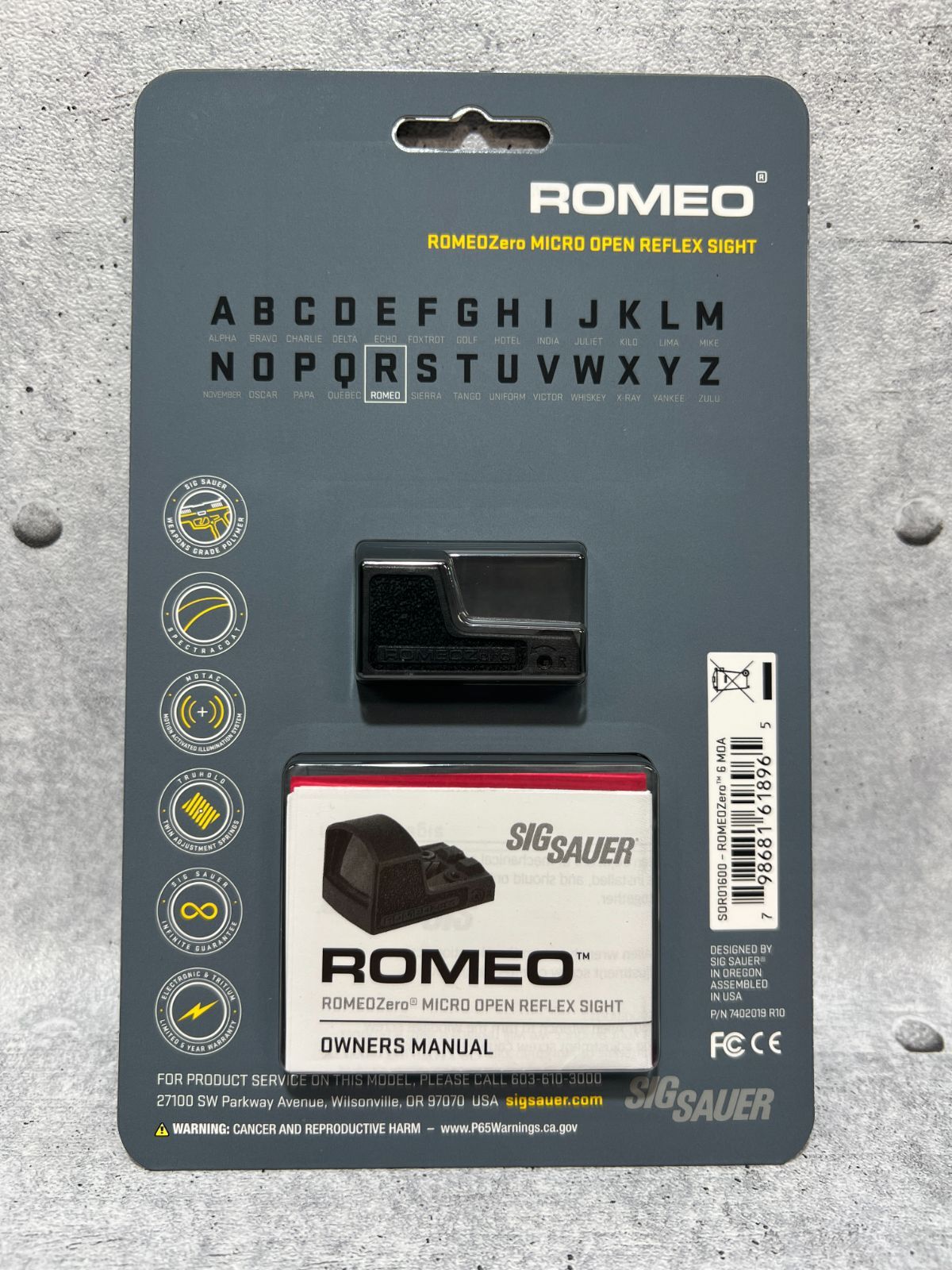 SIG SAUER ROMEO ZERO ダットサイト リフレックスサイト