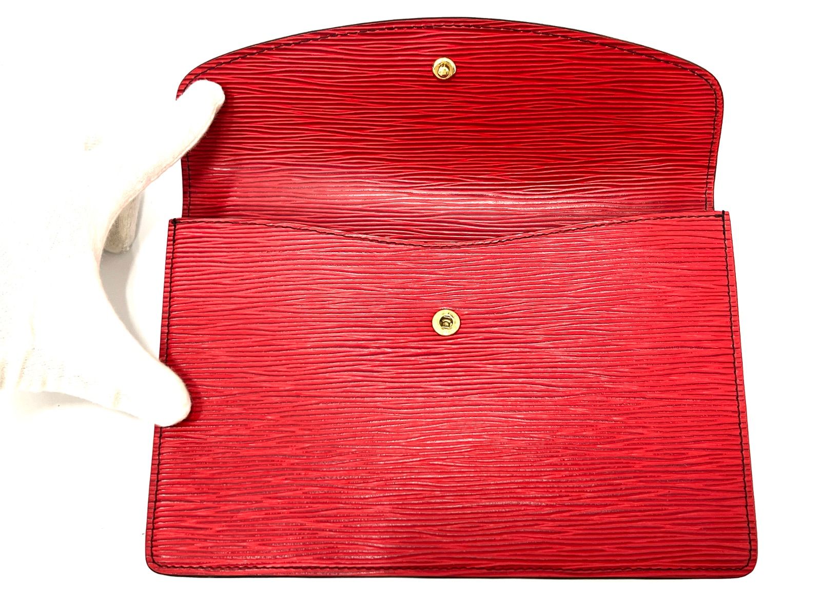 LOUIS VUITTON クラッチバッグ モンテーニュ23 カスティアンレッド 送料無料 【中古】 ルイヴィトン LOUIS VUITTON モンテーニュ 23