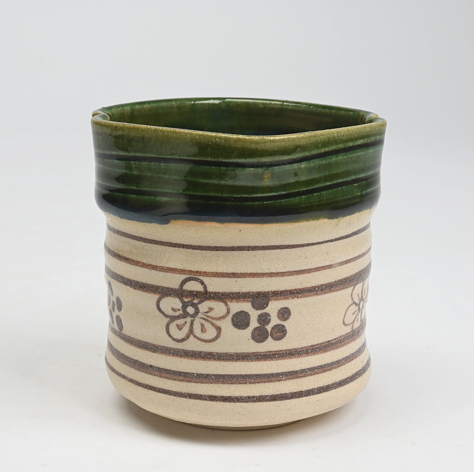 加藤芳右衛門 織部 火入 共箱 茶道具 WWW_OLIVIERBERNSTEIN_COM