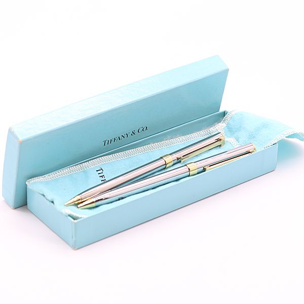 ティファニー　ボールペン・シャープペンシルセット Tiffany ティファニー ペンセット ボールペン/シャーペン Tクリップ