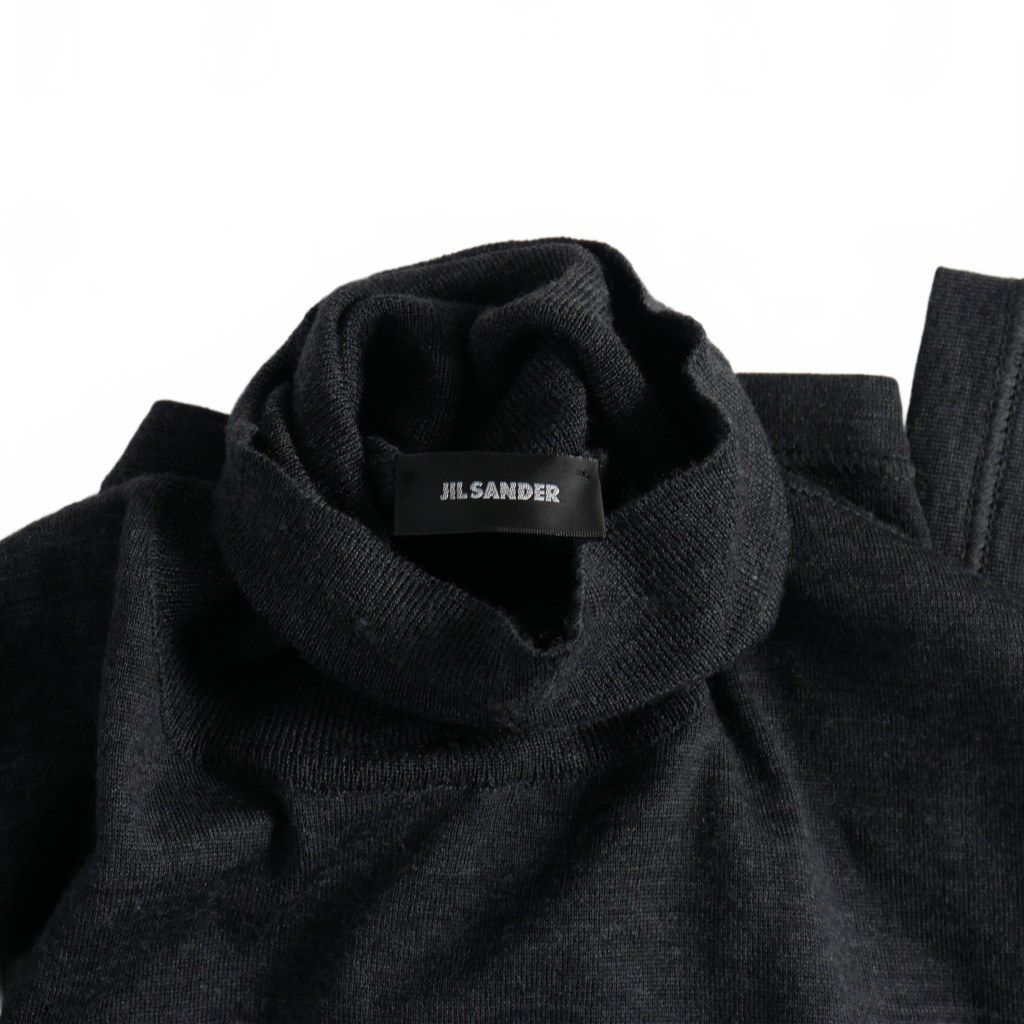 JIL SANDER ジルサンダー メランジ ネップ ニット　44 JIL SANDER（ジルサンダー）ニット・セーター 白 サイズ:44(S位